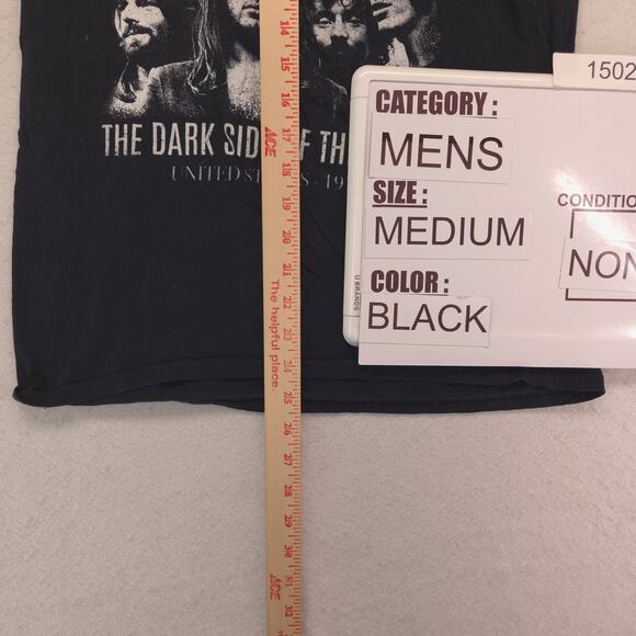 Pink Floyd Band Graphic Crew Neck T Shirt Adult Mens Size Medium M Black - Picture 6 of 9